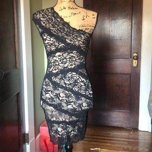 Sexy lace mini dress